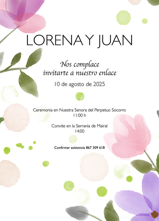 Invitación Floral