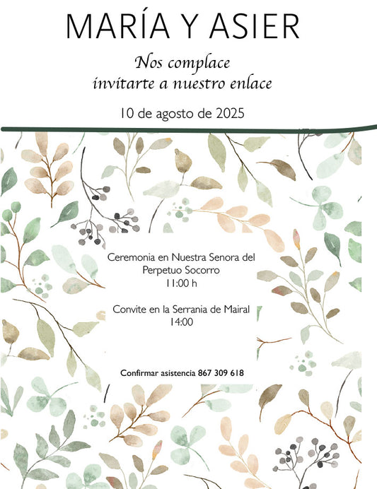 Invitación Floral 03